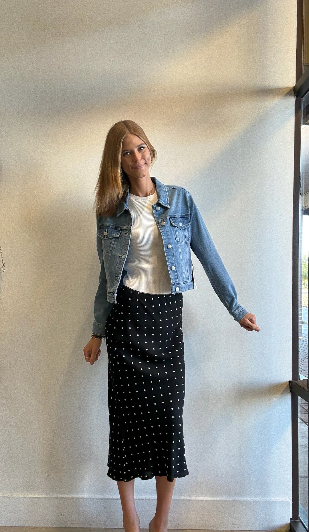 Adelyn Polka Dot Maxi Skirt