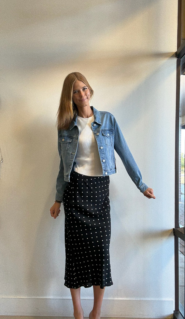 Adelyn Polka Dot Maxi Skirt