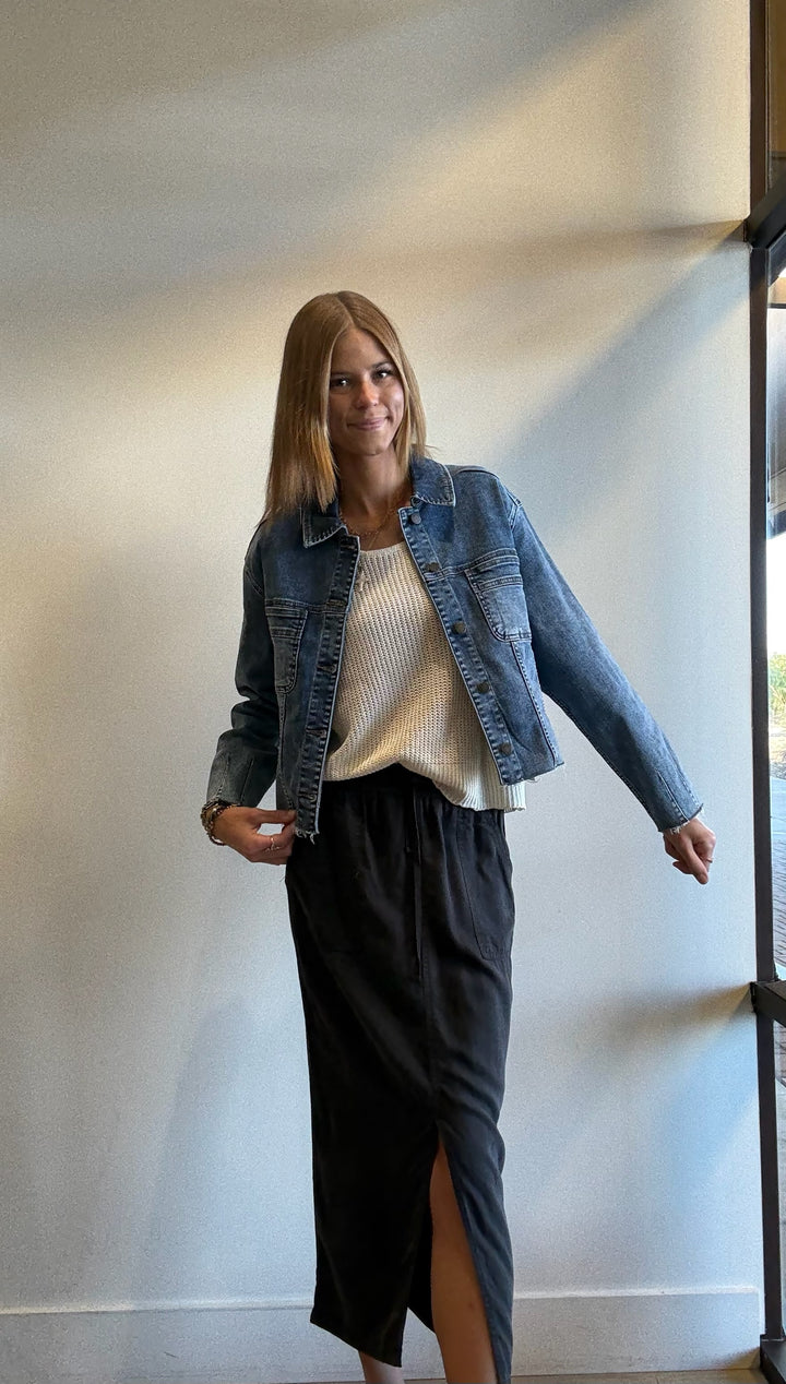 Petra Tencel Washed Out Casual Skirt