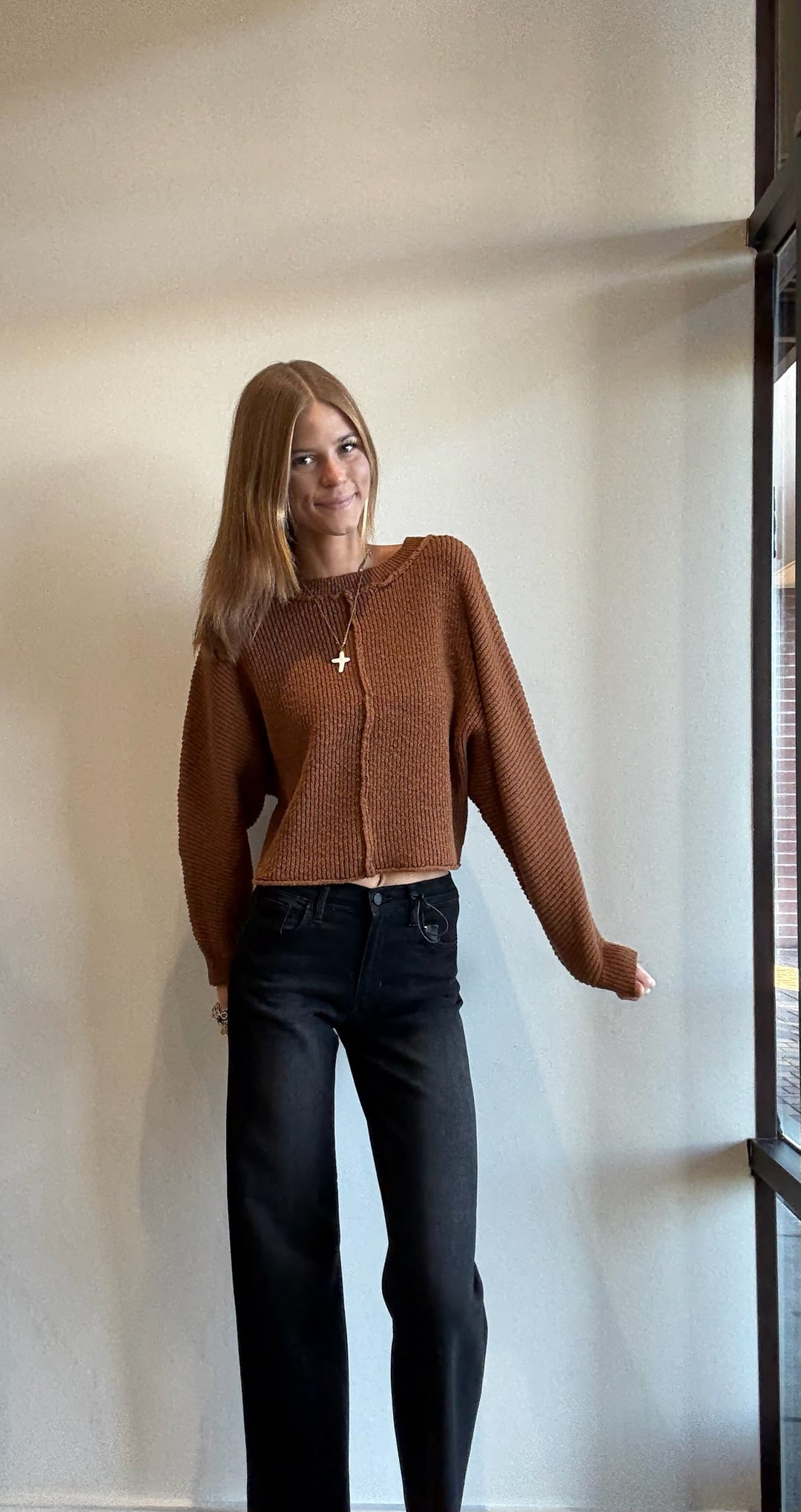 Tatum Exposed Seam Sweater