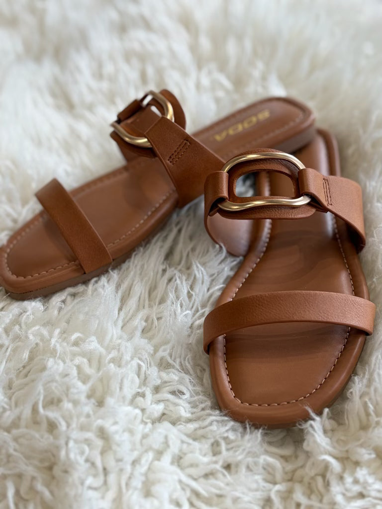 The Kylee Buckle Slide Sandal
