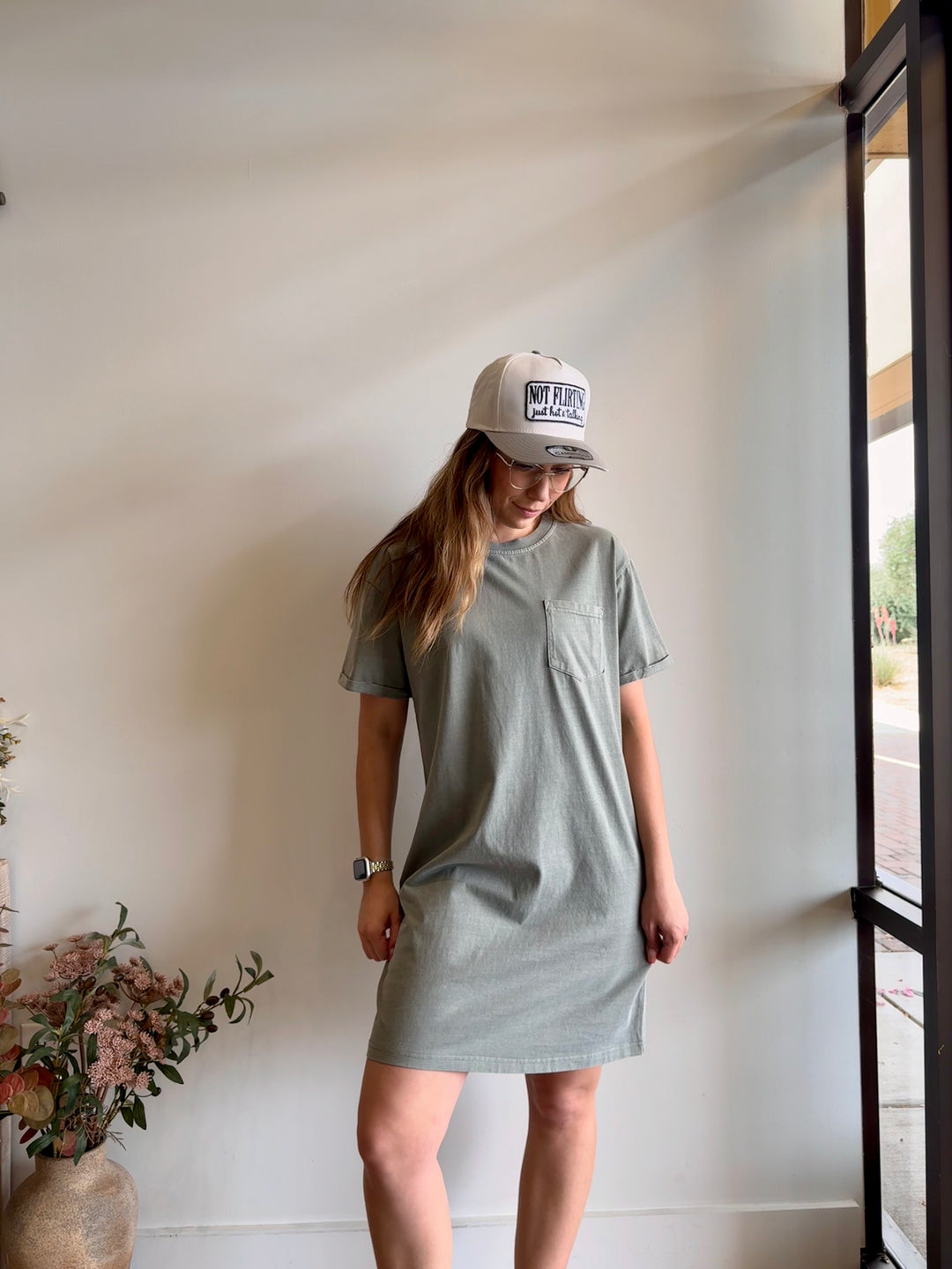 Kendra Pocket T-Shirt Dress