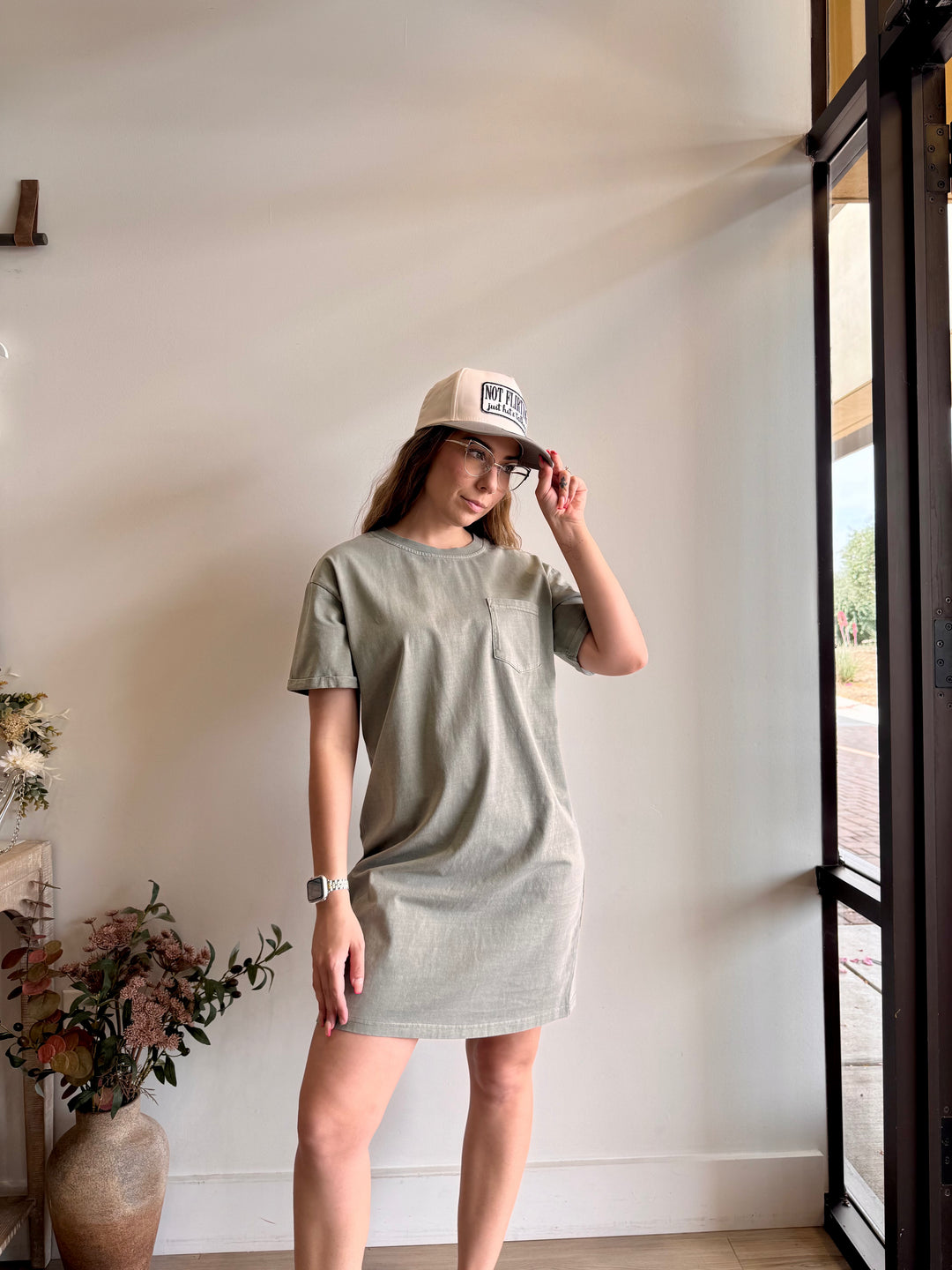 Kendra Pocket T-Shirt Dress