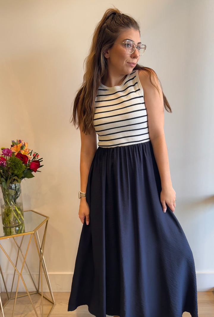 Rachel Stripe Tank Maxi Dress