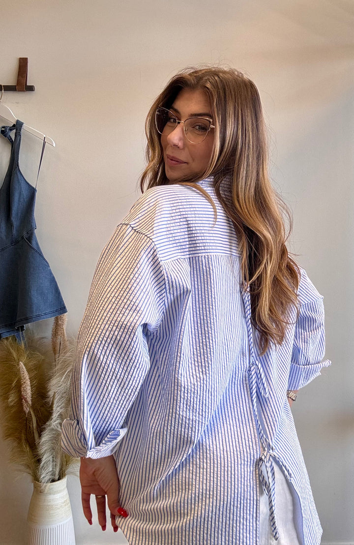 Sadee Button Down Seersucker Shirt