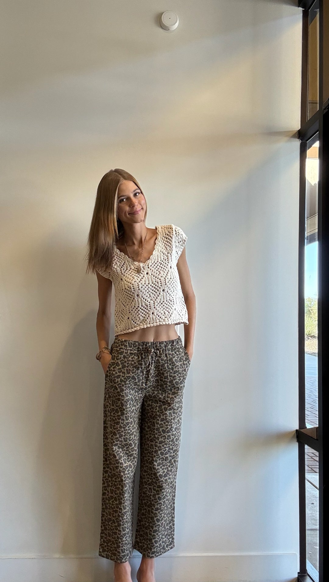 Able Leopard Print Pant