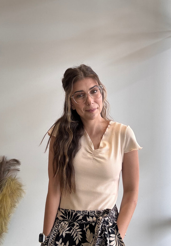 Lyndi Rib Knit Tee