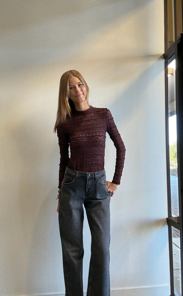 Alina Allure Textured Lace Top