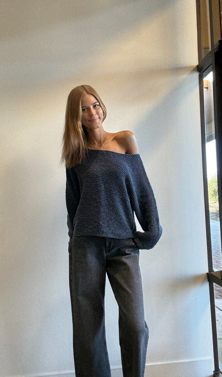 Nat Mesh Knit Casual Top