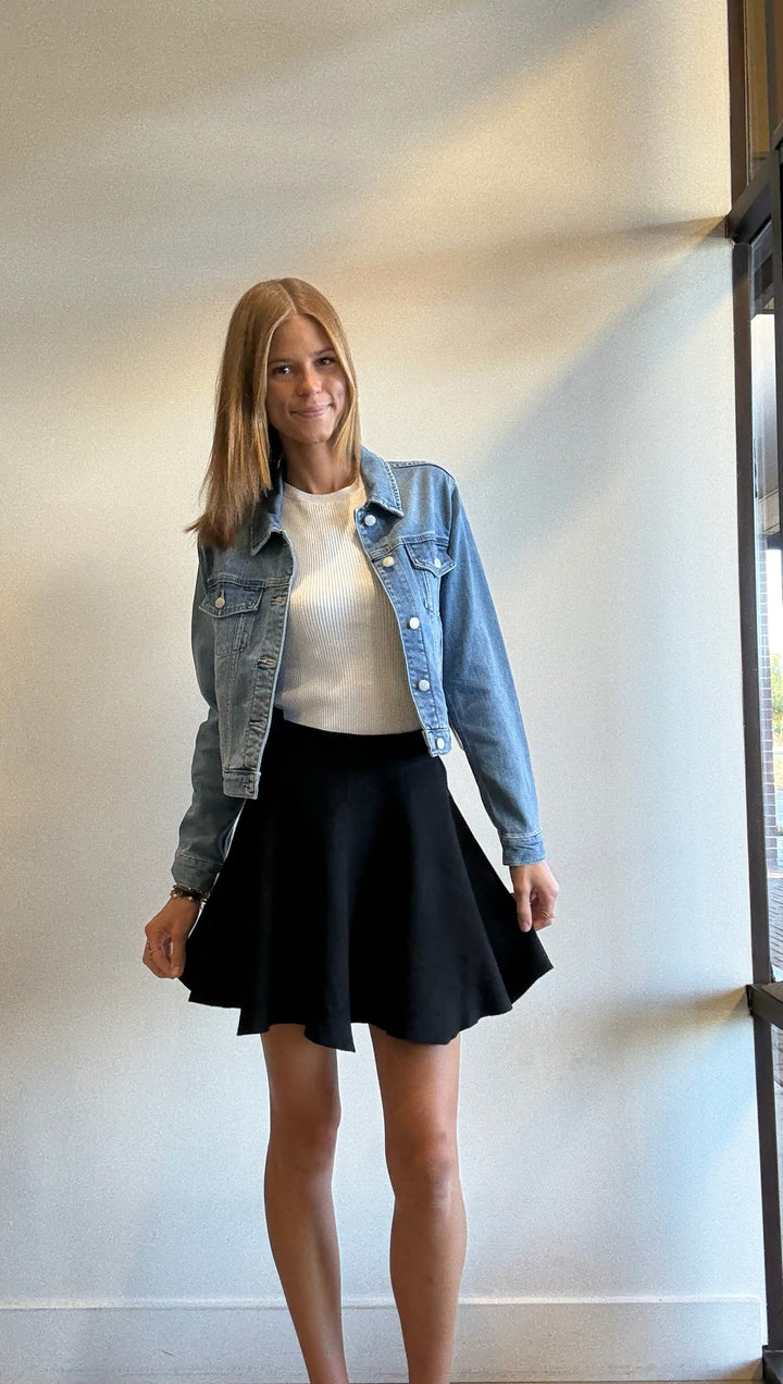 Myndi Flirty Flare Sweater Skirt