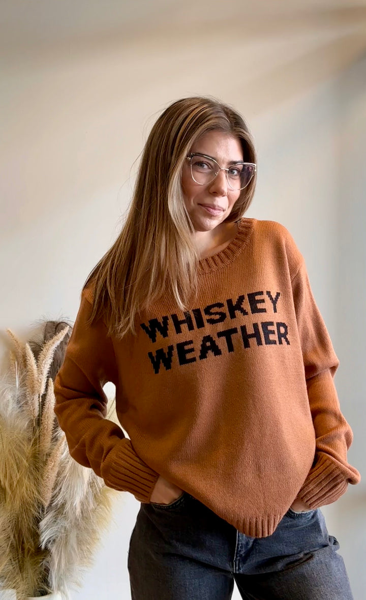 Whisky or Wine Cozy Sweater