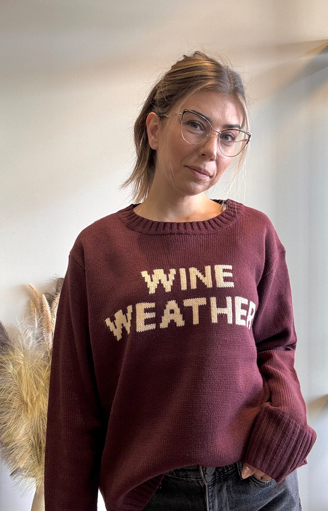Whisky or Wine Cozy Sweater