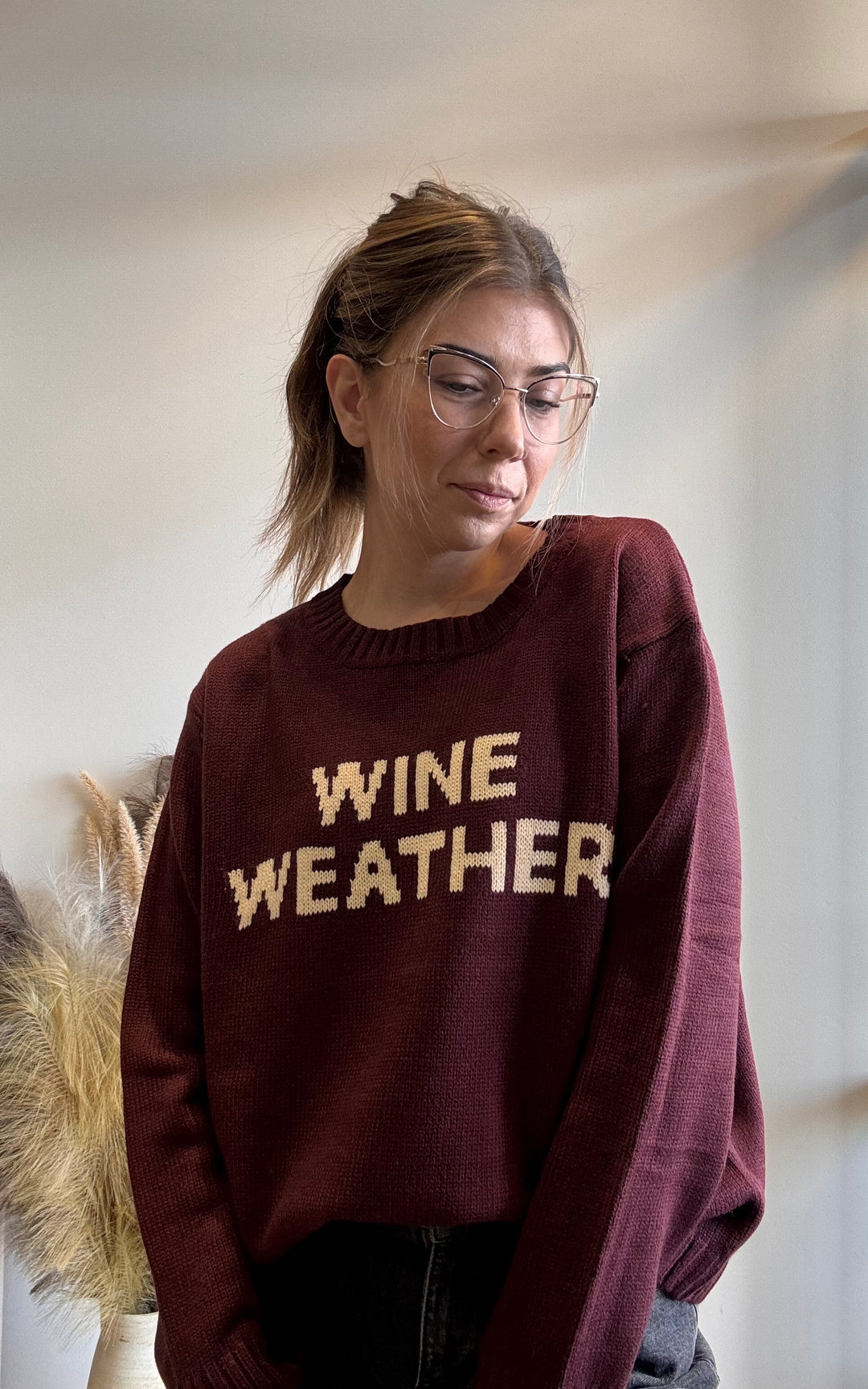 Whisky or Wine Cozy Sweater
