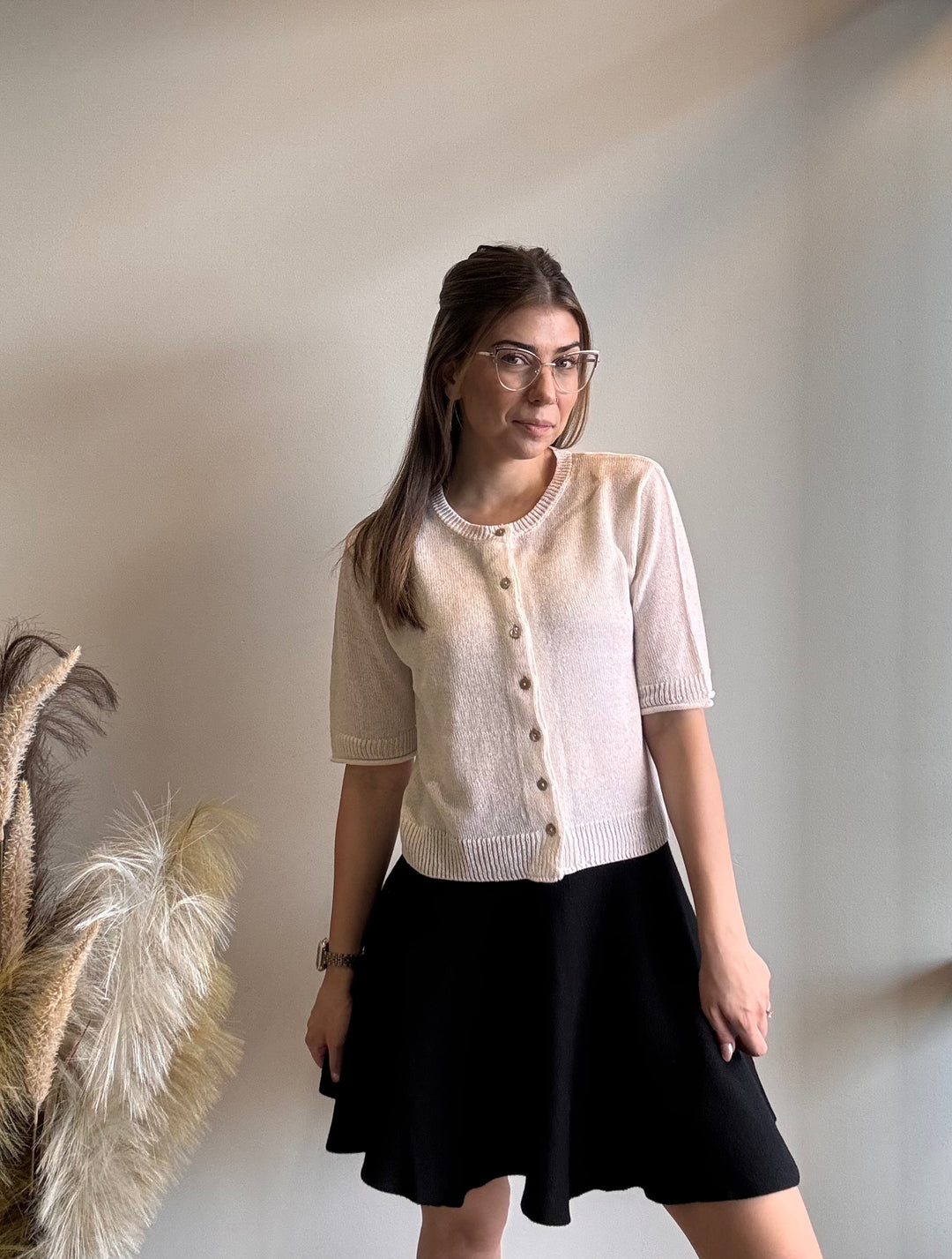 Kendra Nit Button Down Sweater