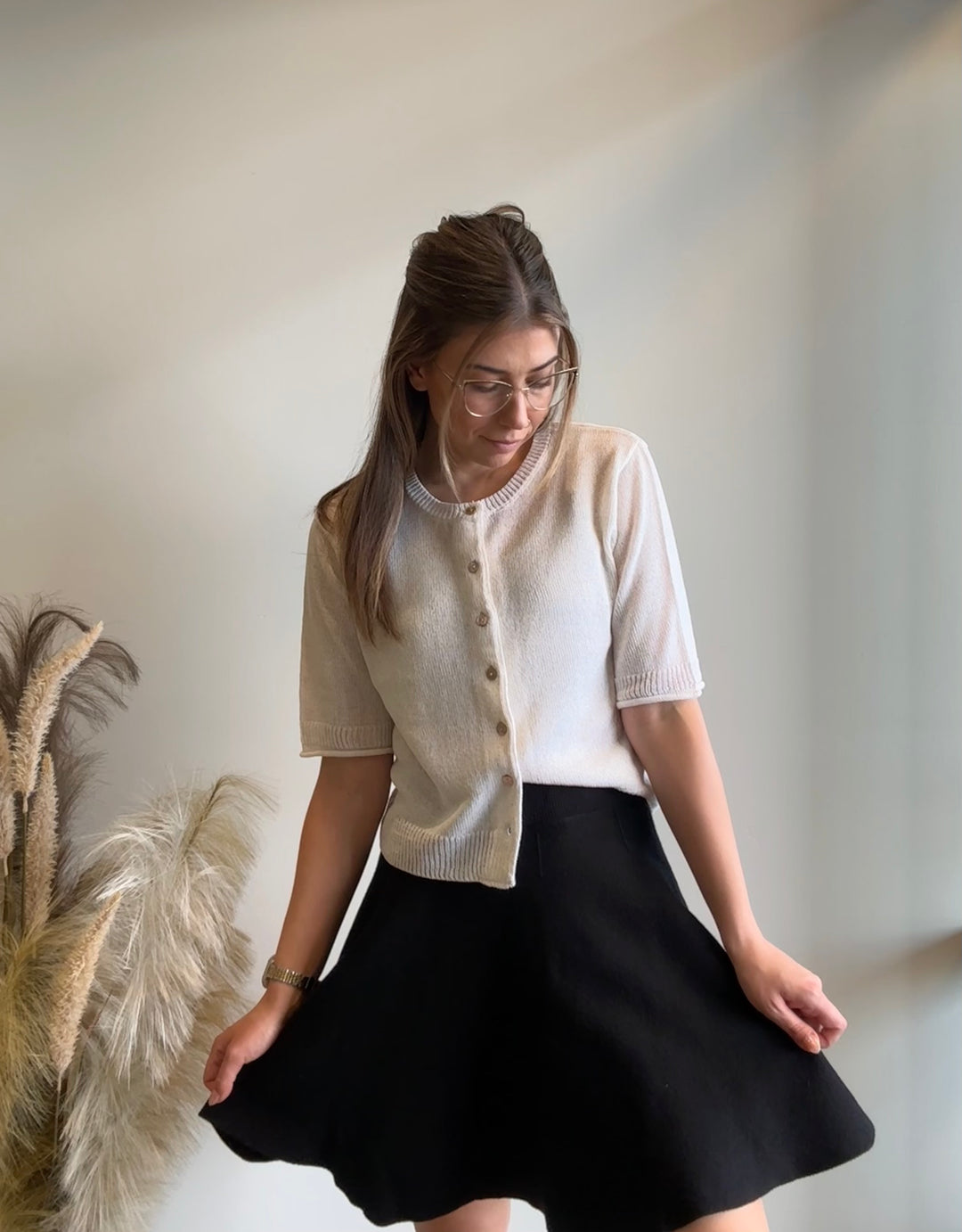 Myndi Flirty Flare Sweater Skirt