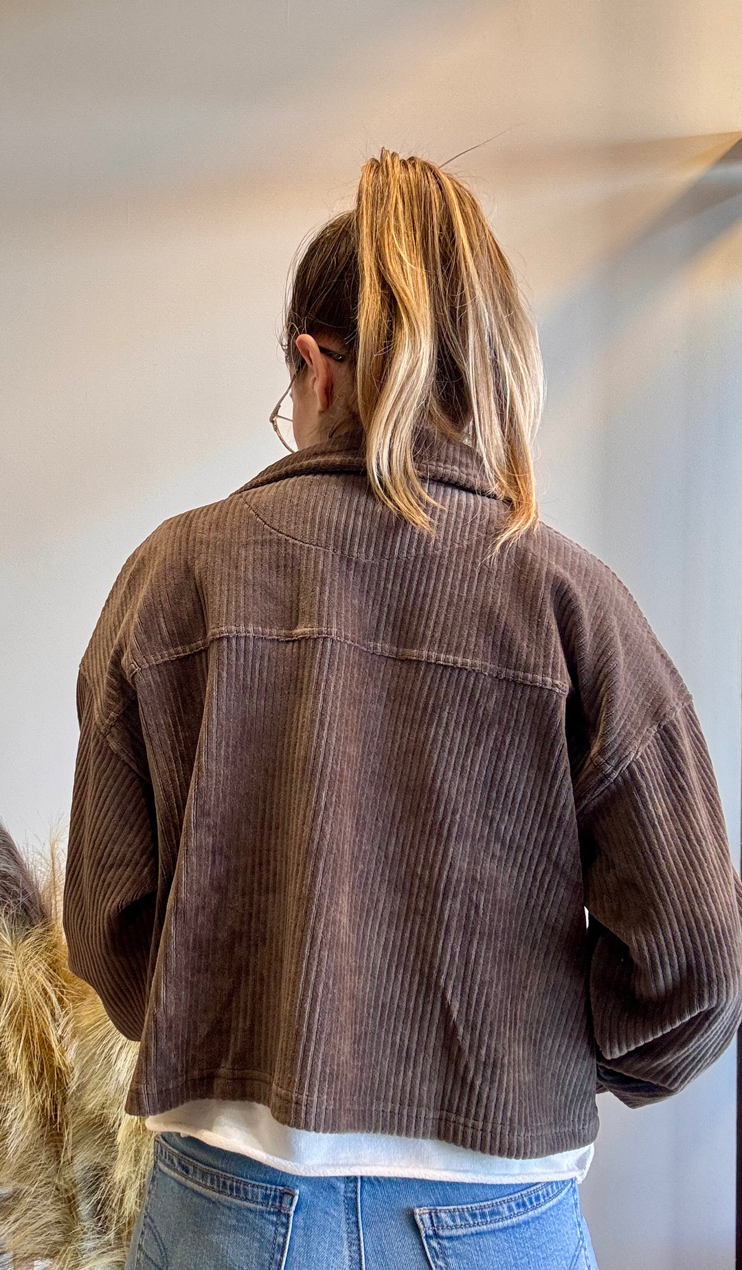 Bridget Terrain Corduroy Cropped Jacket