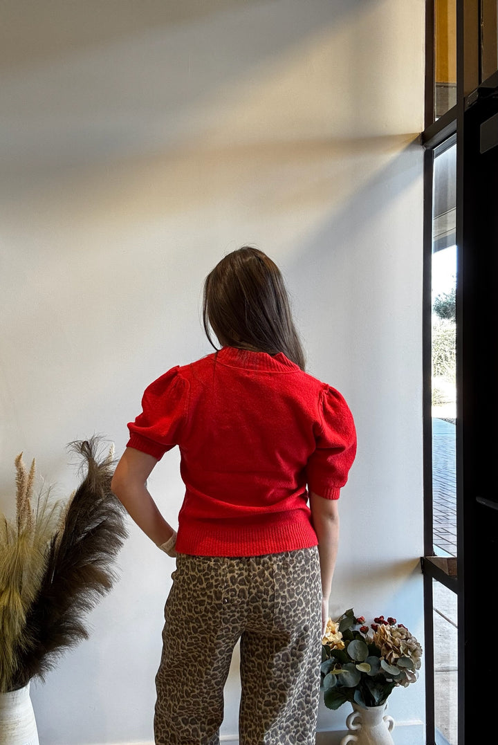 Heather Puff SL Sweater