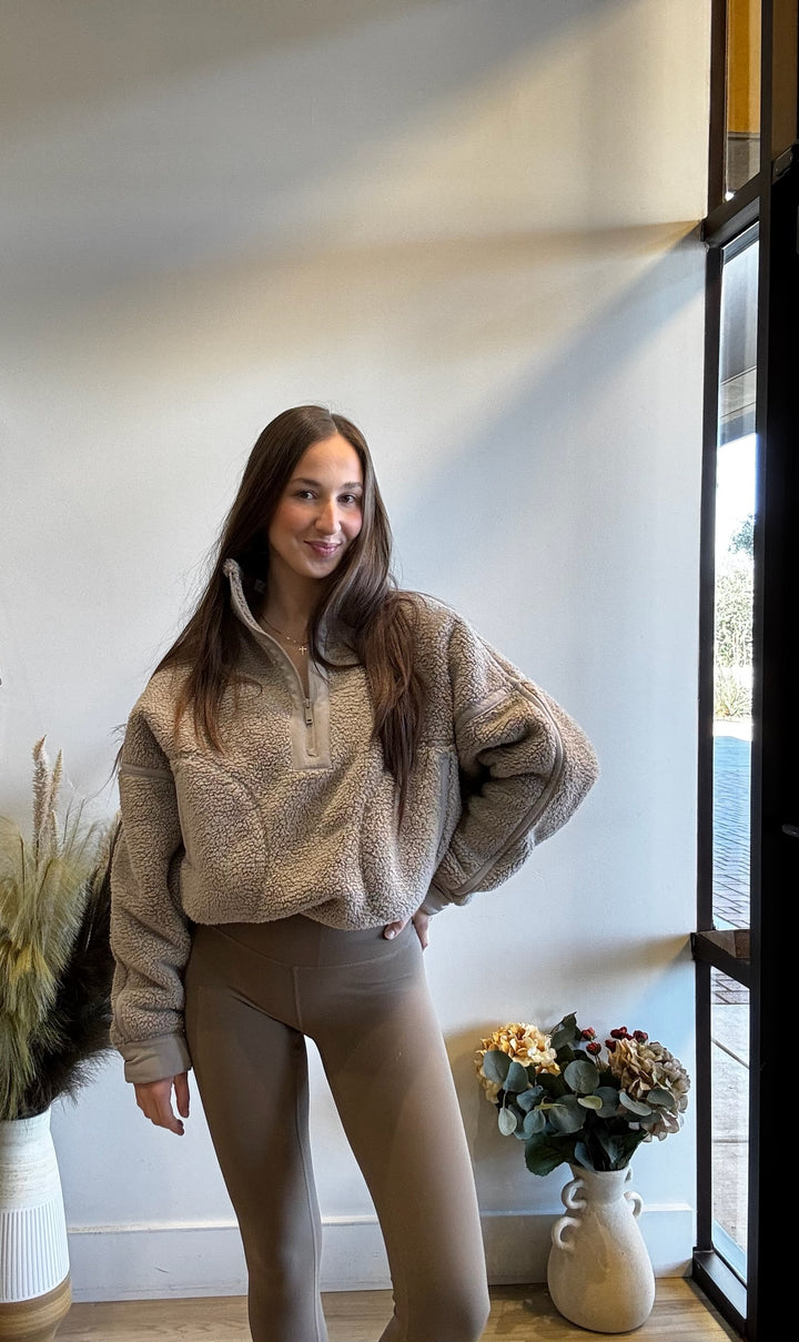 Randi Sherpa 1/2 Zip Jacket