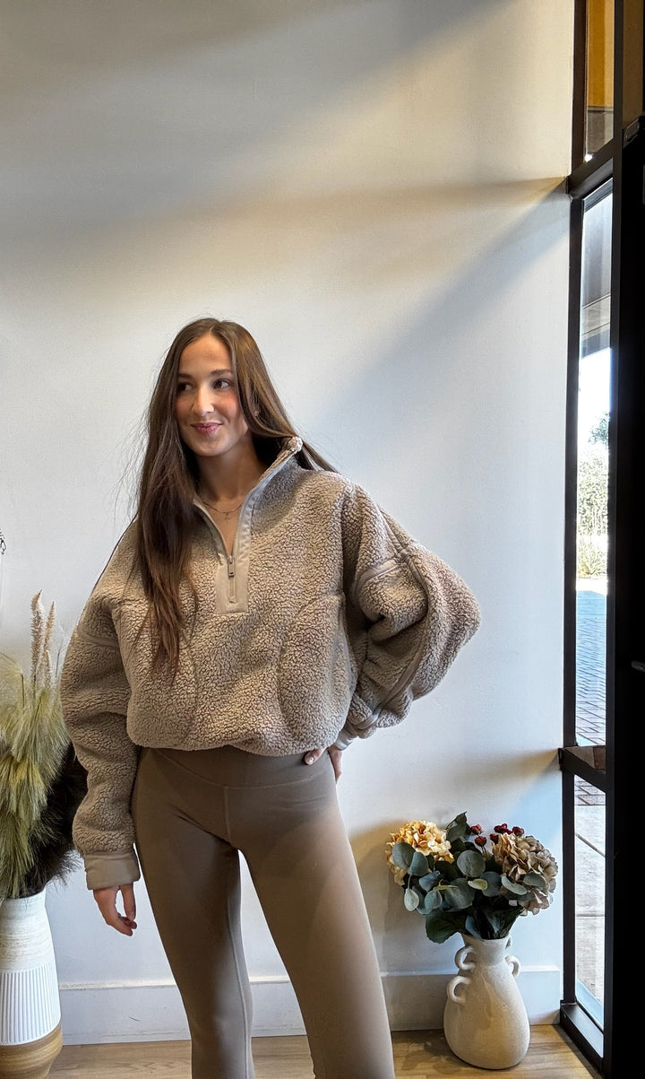 Randi Sherpa 1/2 Zip Jacket