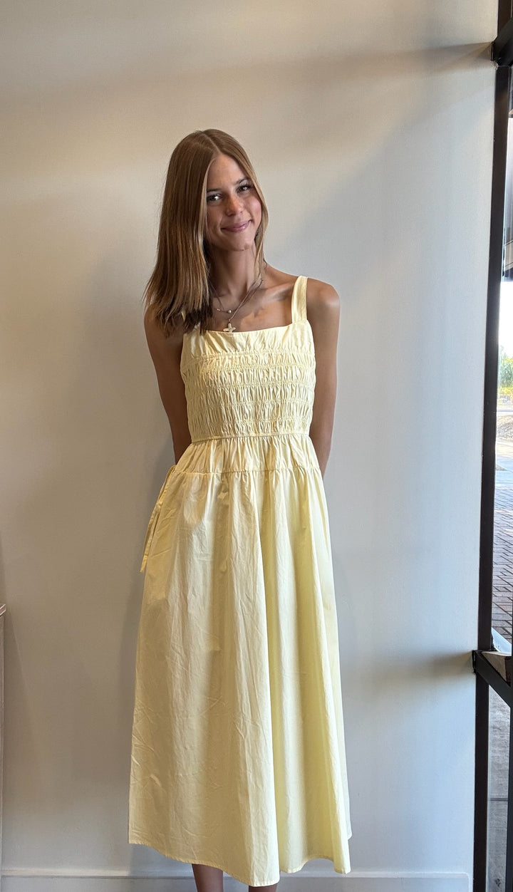 Nicolette Smocked Midi Dress