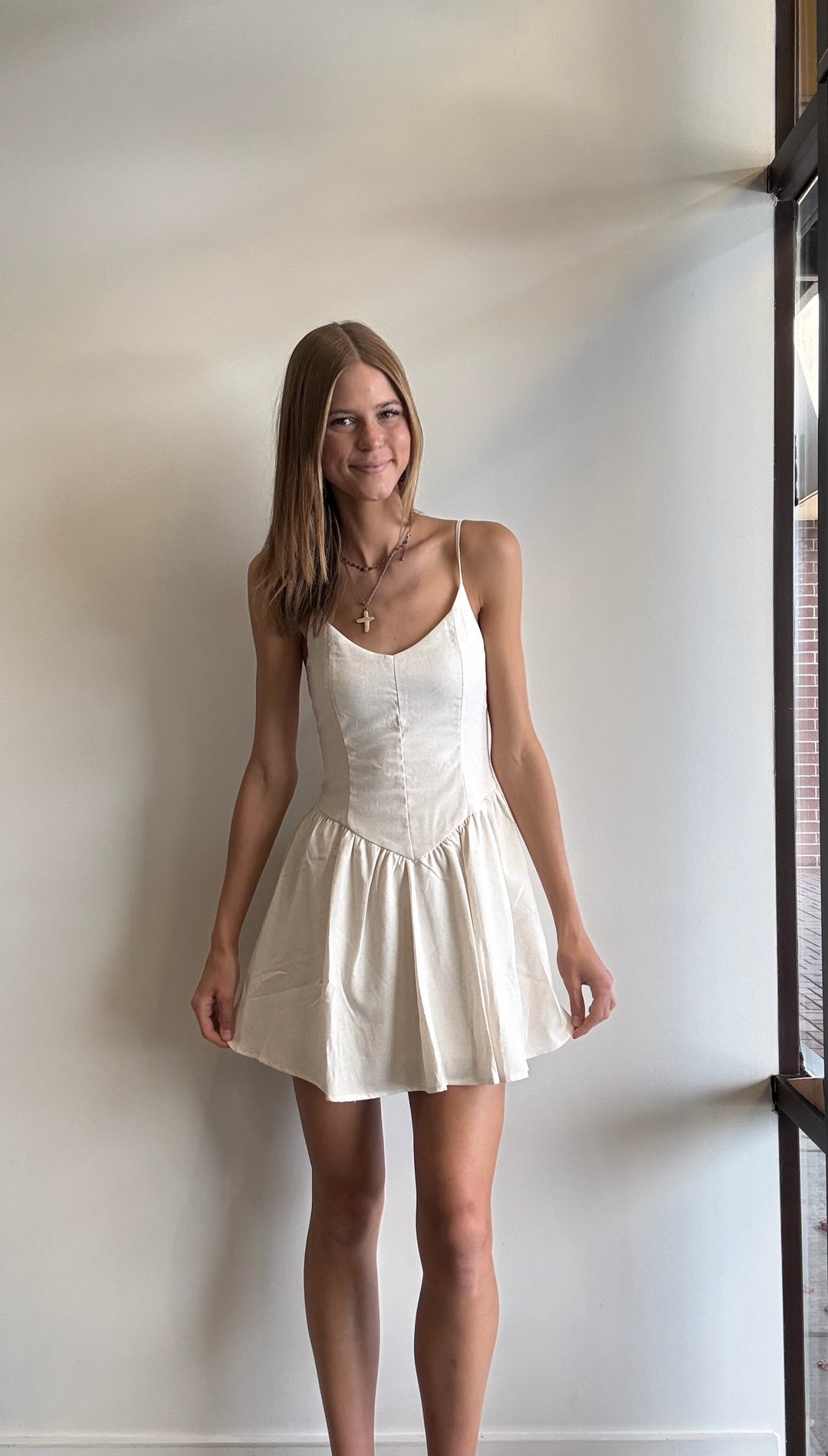 Tara V-Waist Summer Mini Dress