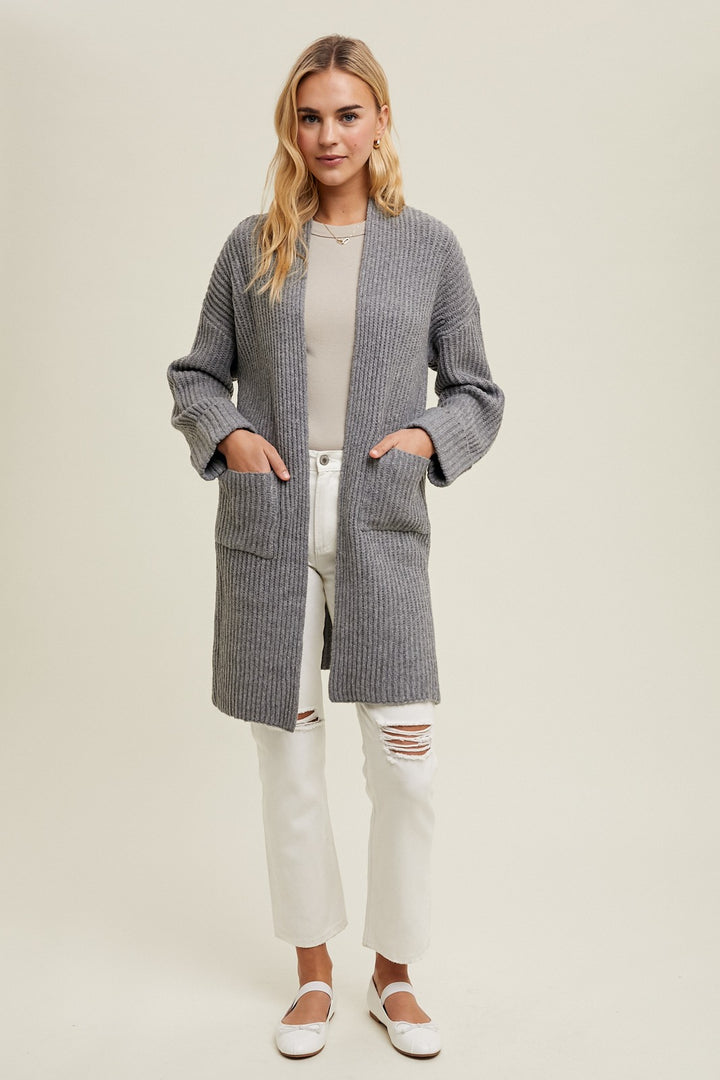 Payton Cuff Sleeve Cardigan