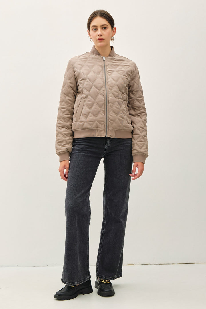 Farah Quilted Zip Jacket