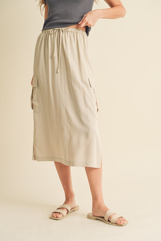 Shelli Cargo Midi Skirt