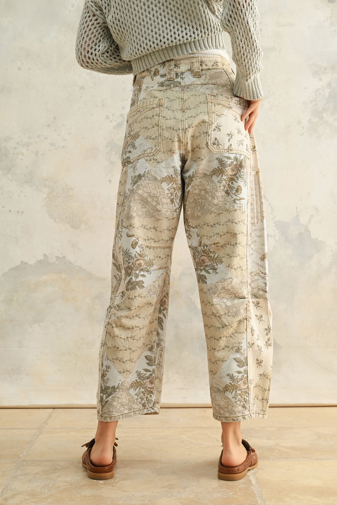 Miah Printed Barrel Pant