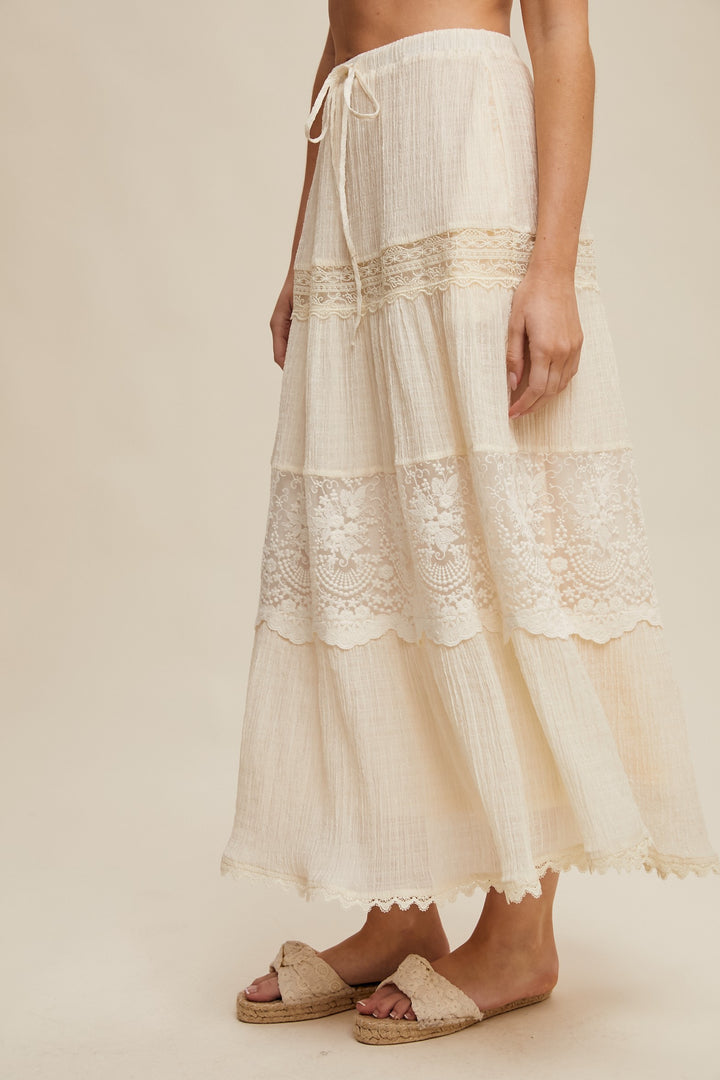 Rhetta Lace Tiered Skirt