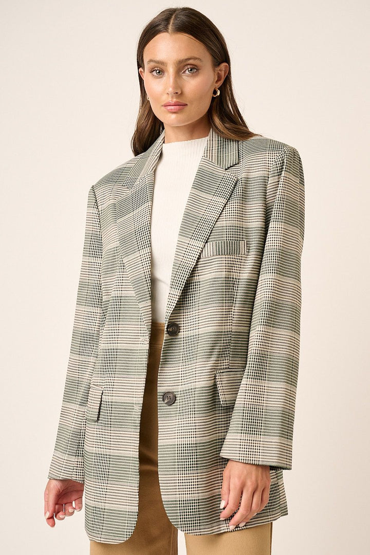 Lucy Plaid Oversized Blazer