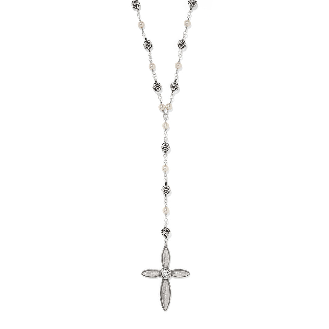 Ferrara Lacrima Rosary Necklace