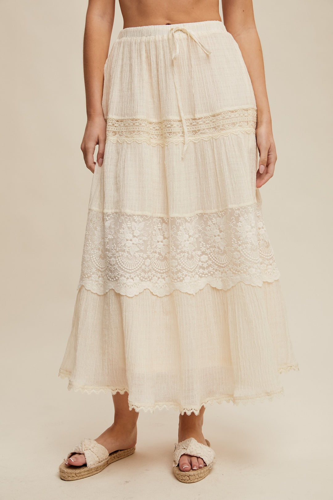 Rhetta Lace Tiered Skirt