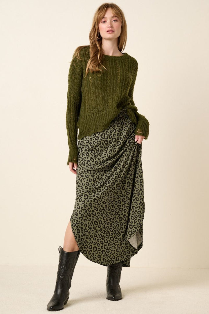 Amalia Leopard Maxi Skirt