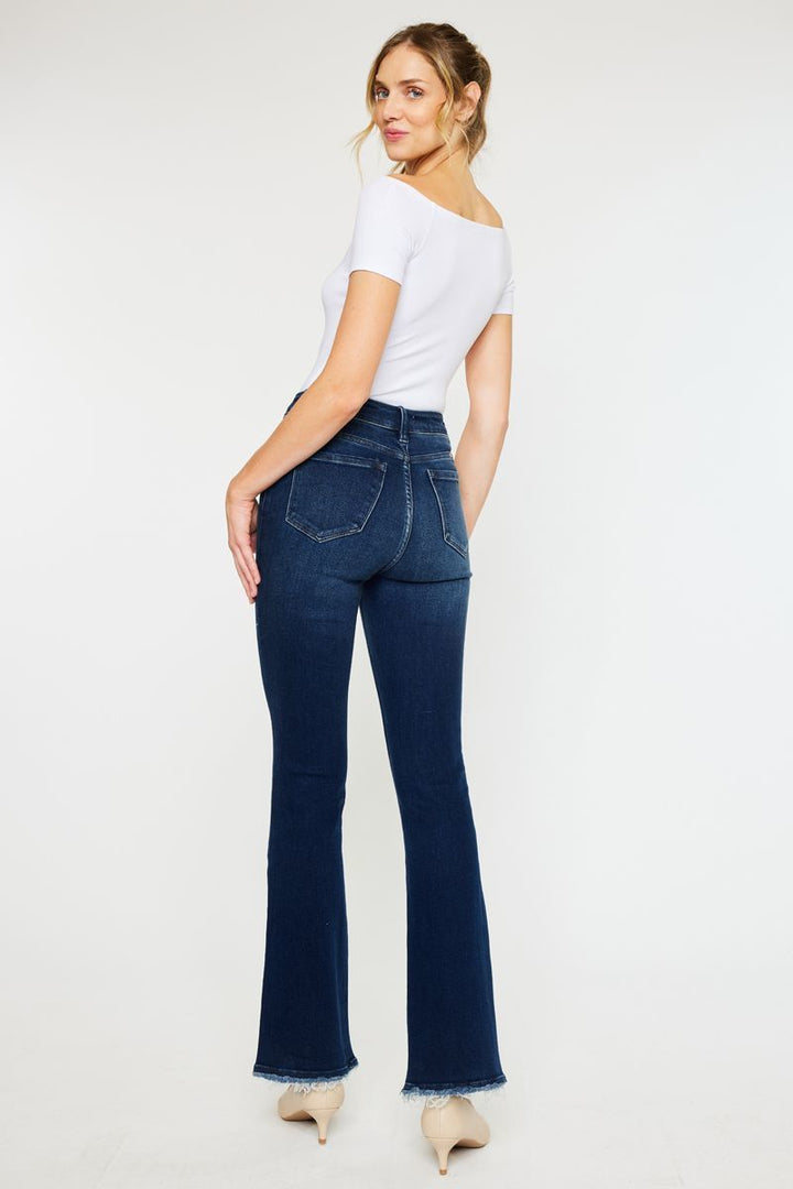 KanCan HR Exposed Button Jean