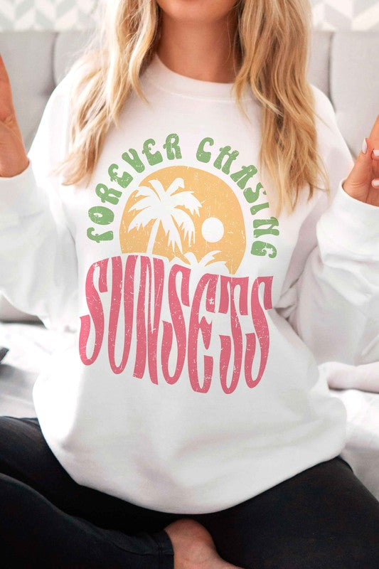 Chasing Sunsets Crew Neck